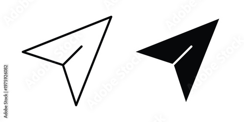 Send icon. glyph solid icons collection. Line icons