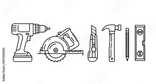 Collection of various hand tools.