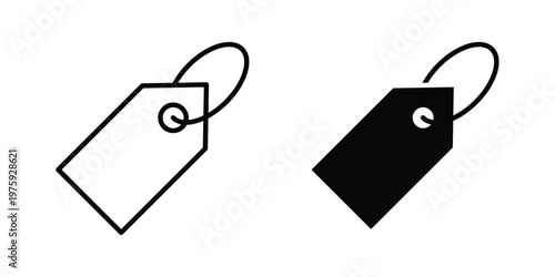 Tag icon. glyph solid icons collection. Line icons