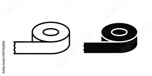 Tape icon. glyph solid icons collection. Line icons