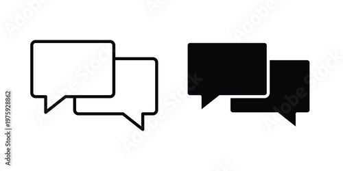 Talk bubble speech icon. glyph solid icons collection. Line icons