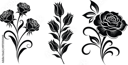 Flat Vector Illustration Set of People Working on Laptops and Computers Representing Freelancing Remote Education and Digital ConnectivityFlat Vector Illustration Set of People Working on Laptops and 