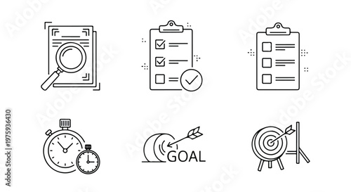 Remote work line icon set, laptop and home office workspace symbols, smart house with wifi signal, minimalist digital nomad vector elements