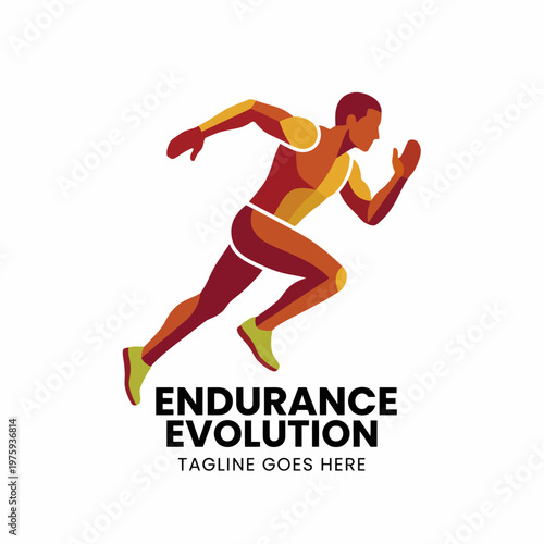 This logo of a running athlete embodies speed and determination, perfect for fitness brands or organizations focusing on endurance training and athletic performance.