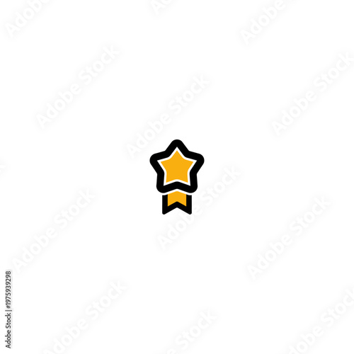 Premium Badge logo icon flat vector design.