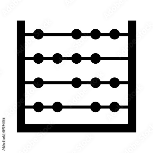 Abacus Calculation Math Education Icon