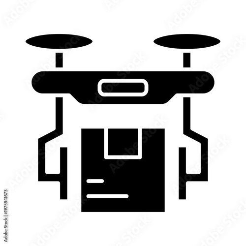 Drone Delivery Logistics Technology Icon