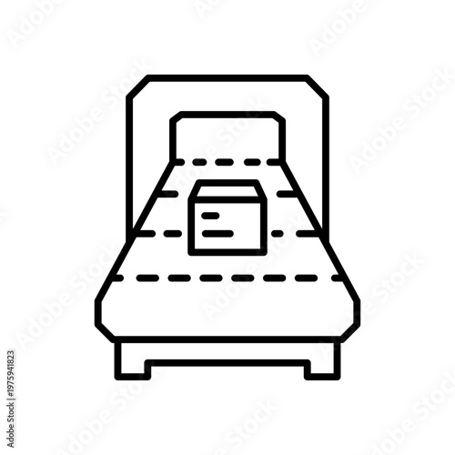 Conveyor Belt Logistics Factory Icon