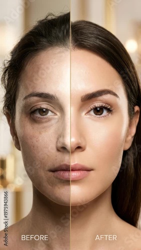 Experience the stunning transformation as makeup elevates natural beauty by skilled artists