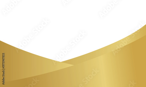 Luxury gold abstract wave background. Elegant metallic flowing curves design. Premium golden layered shape backdrop. Modern luxury banner template.