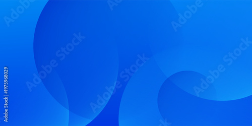 Abstract blue background with circles. Vector illustration