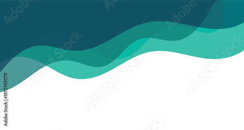 Abstract  wave background design. Modern flowing curve shapes backdrop. Minimal layered wave pattern graphic. Clean fluid gradient background template