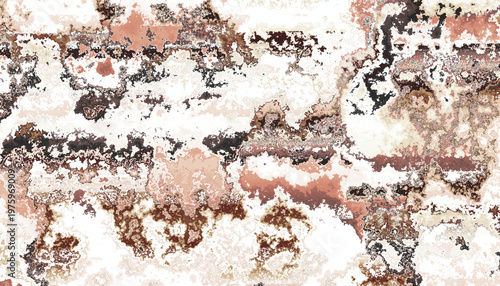 Foto Brown grunge wall texture with rusty metal detail is an old, rough vintage surface background pattern