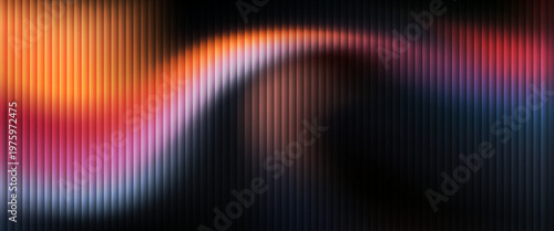 Abstract Glassy Purple and Blue Gradient Light on Dark Background