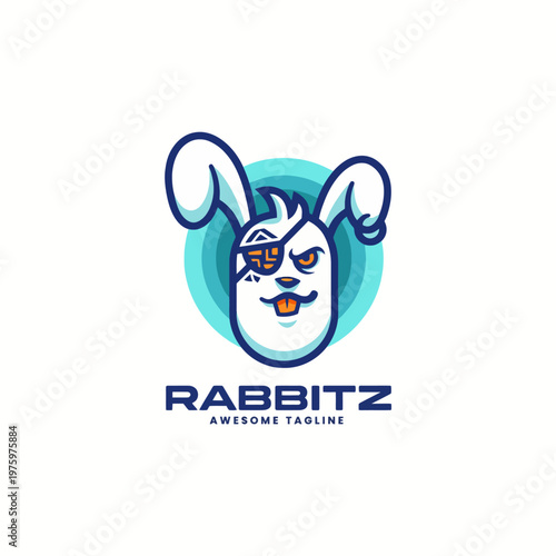 This image features a stylized rabbit logo embodying a techy vibe, perfect for modern brands focusing on innovation and creativity in their designs and branding efforts.