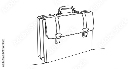 A briefcase with a handle.