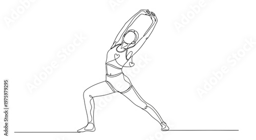Woman in dynamic tennis serve motion.