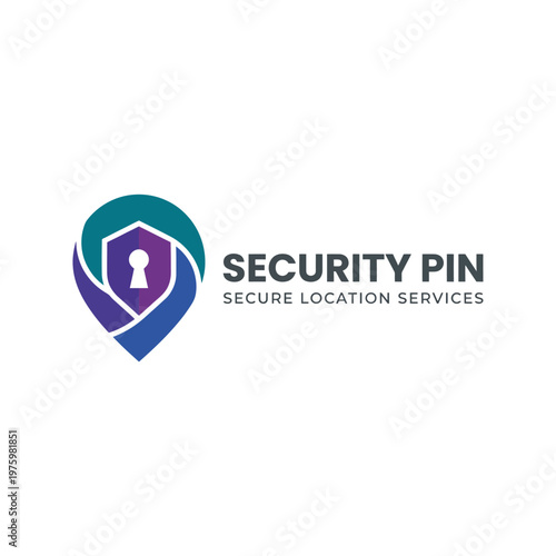 Free Download A modern logo design featuring a shield and location pin, symbolizing secure location services, merging technology with safety in a visually compelling way. - GFXLoad