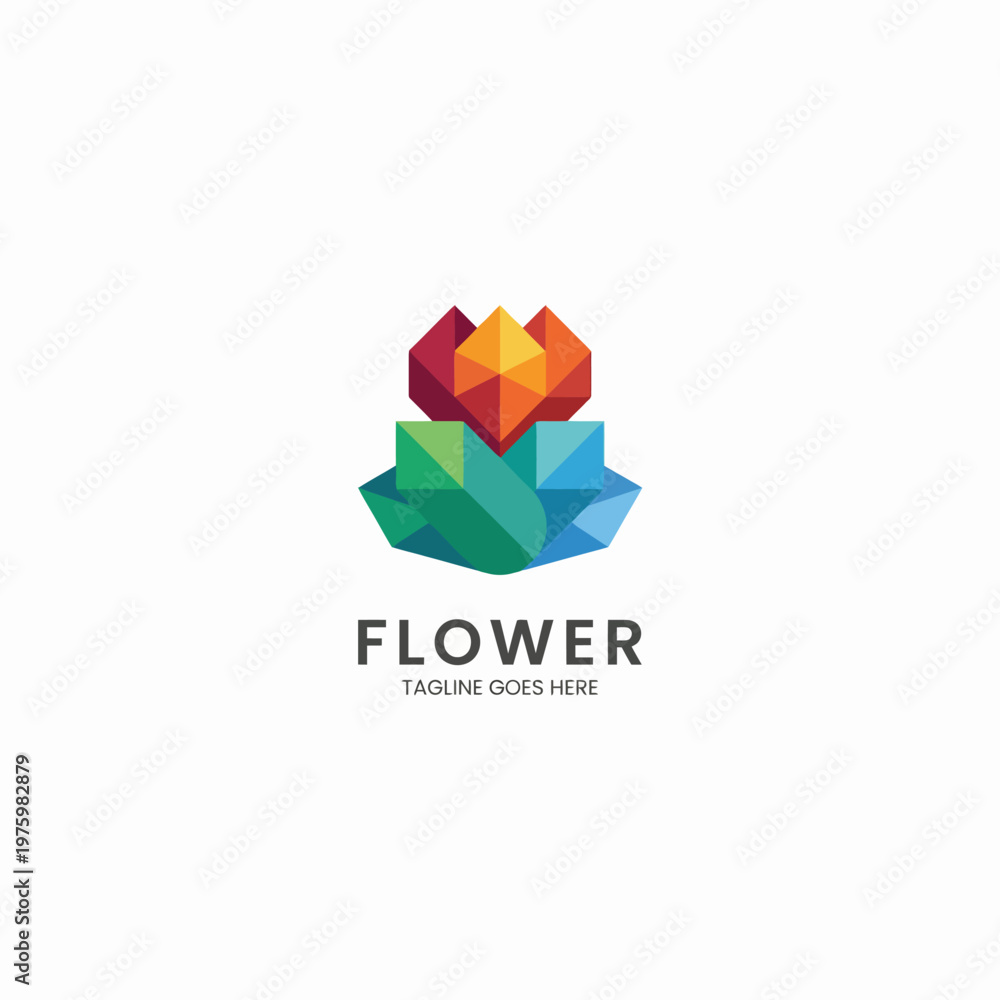 Obraz premium This logo showcases a stylized flower design that symbolizes growth and beauty, perfectly suited for businesses in wellness, nature, or hospitality seeking a fresh visual identity.
