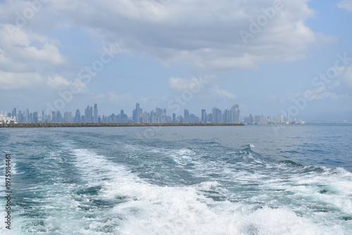 View of the city from the ferry, Panama City