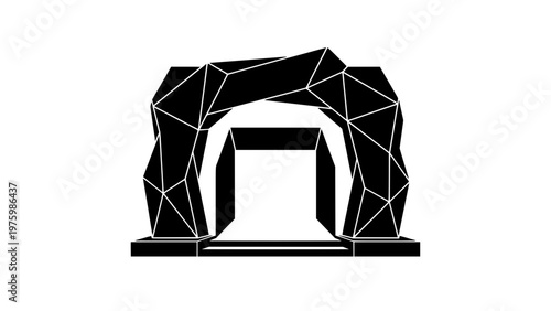 Vector Stadium Arch Entrance Icon.svg