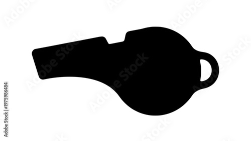 Vector Referee Whistle Icon Modern.svg