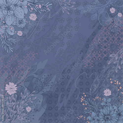 Scarf Lavanda Blossom Symphony