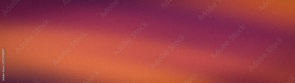 Fototapeta premium Wide grainy abstract background with vibrant burgundy orange and copper colors blur