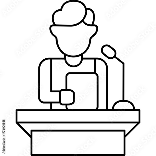 Lecture Speaker Icon