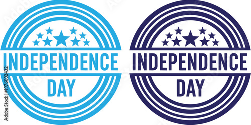 Celebrate independence day patriotic oval badges with stars and stripes for usa freedom national pride