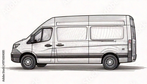 Van Vehicle Transport Car.