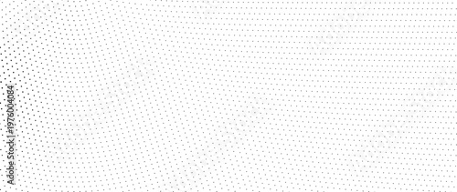 Dynamic futuristic pattern with halftone waves and scattered dots.