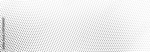 Optical illusion pattern with shifting halftone gradients and dots.