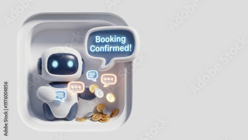 AI Booking Agent — Revenue and Confirmation Flow, Copy Space