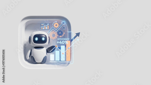 AI Efficiency Agent — Plus 40 Percent Performance, Copy Space