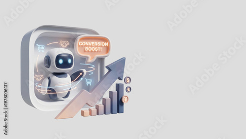 AI Sales Agent — Revenue and Conversion Data, Copy Space