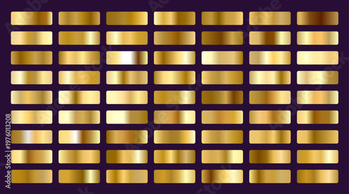 Shiny Metal Colour Collection | Modern Gradient Metallic Plate Designs.