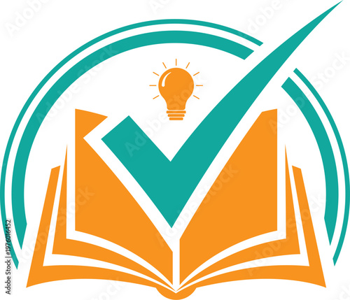 Open Book Idea Education Knowledge Logo Design