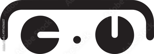 Abstract Amplifier Controls Graphic Minimalist Design Studio Lighting Clean Vector Illustration