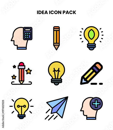 Idea Lineal Color SVG Icons Pack