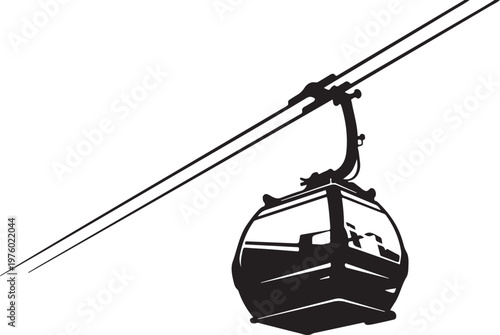 Cable Car, Gondola Lift, Transportation Icon, Travel Symbol