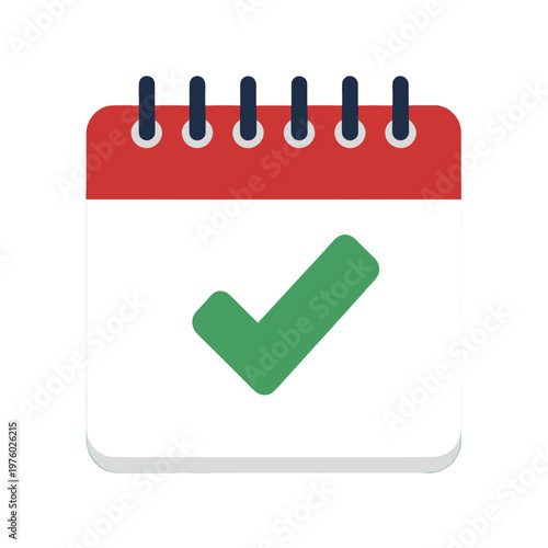 Calendar Date Confirmation Vector Icon