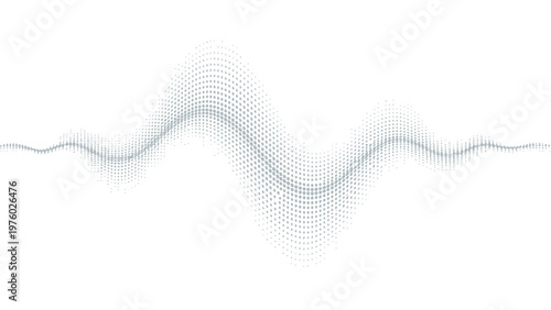 Abstract Halftone Wave Pattern Background