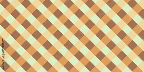 Gingham geometric seamless checkered square pattern. Fabric art overlapping stripes design. Vector plaid tablecloth textile cotton fabric or blanket design.	