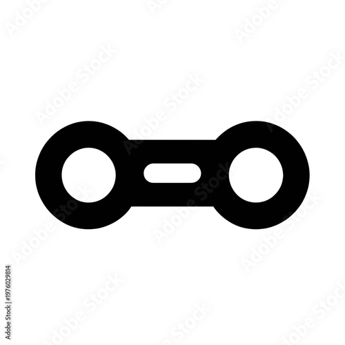 Minimalist Chain Link Line Icon