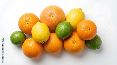 Citrus fruit arrangement kitchen table food photography bright lighting close-up freshness and nutrition