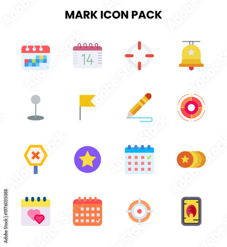 Mark Flat Design Icons Pack