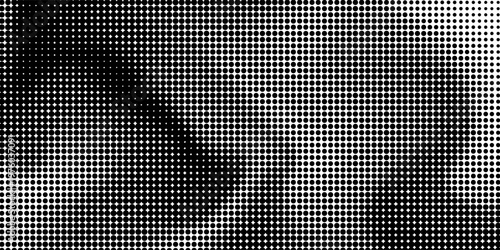 Grunge halftone gradient background. Faded grit noise texture. White and black sand wallpaper. Retro pixelated backdrop. Anime or manga style comic overlay.