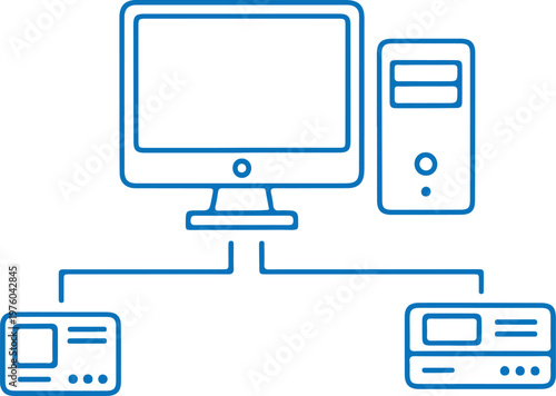 minimalist smartphone and tablet with blank screen vector illustration flat design