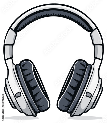 Modern White Over-Ear Headphones for Immersive Audio and Music Listening